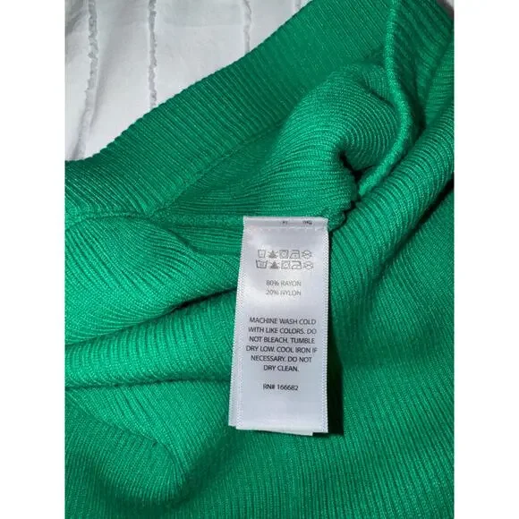 Emerald Green Ribbed Knit Flare Pants High Rise Y2K 70s Retro Festival Sz Small - Picture 7 of 13